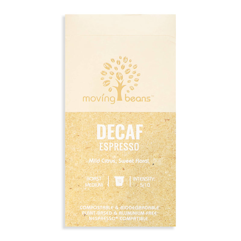 moving beans decaf colombian nespresso capsules